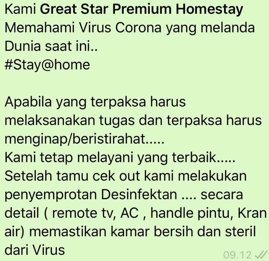 Great Star Premium Homestay Ngadipuro Exterior foto